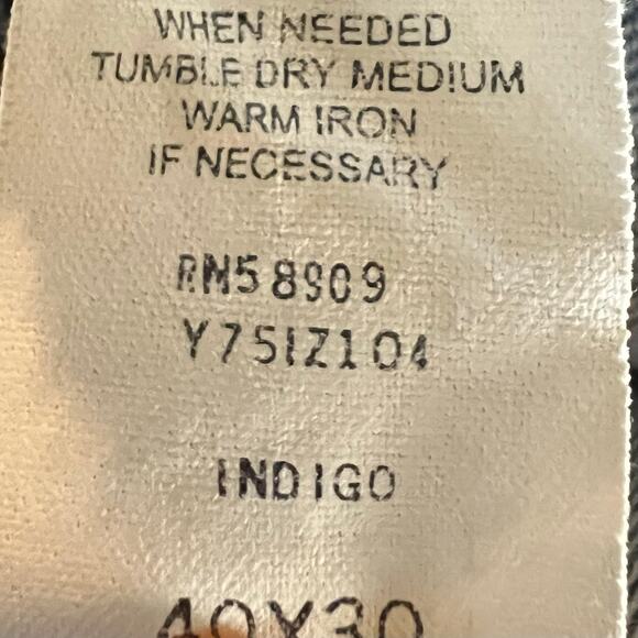 Cremieux jeans men’s 40x30 rn8909 indigo straight - Picture 10 of 10